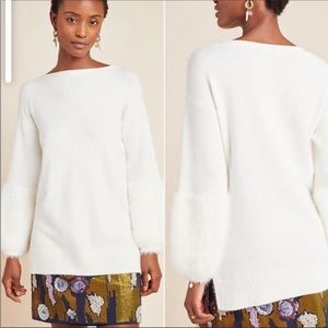 Anthropologie Colma Eyelash Tunic Sweater
